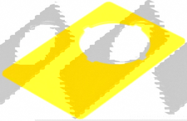 Electrical Switch Legend Plates; Legend Plate Type: Legend Plate ; Material: Plastic ; Legend Plate Shape: Rectangular ; Background Color: Yellow ; Hole Diameter (mm): 22-1/2 ; For Use With: Emergency-Stop Operators